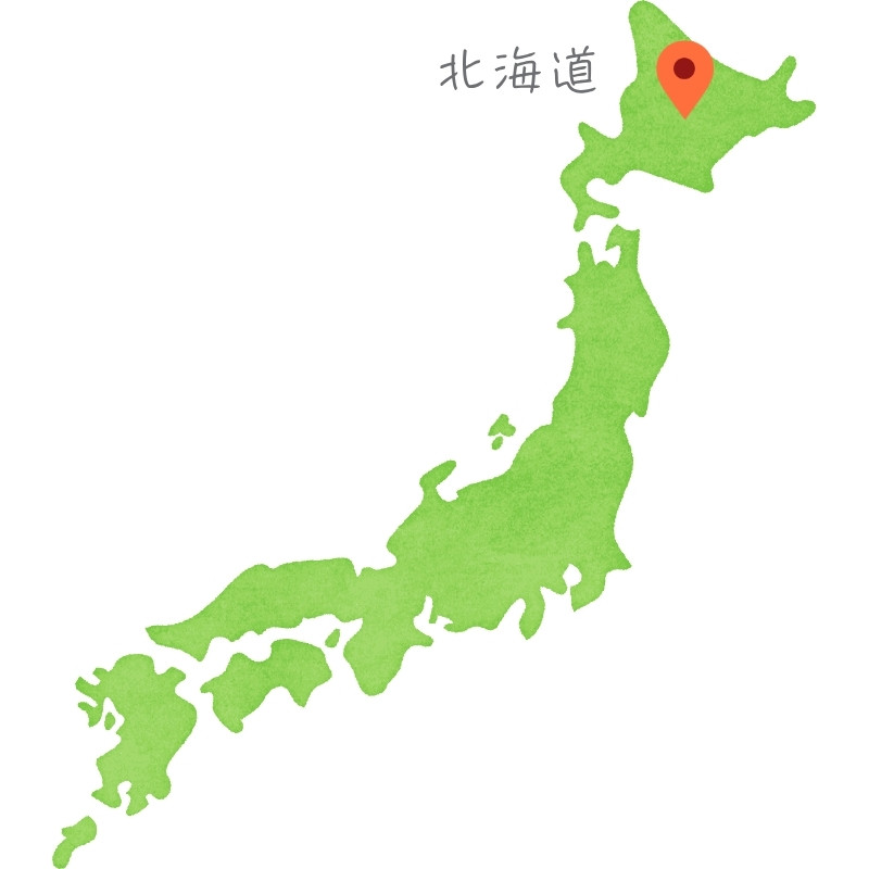 北海道位置示意圖